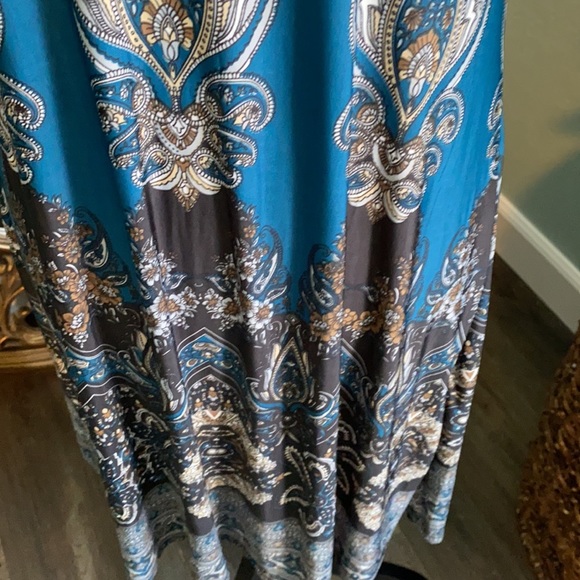 3/$20 Reborn teal & black slinky sheath dress NNW - Picture 5 of 10